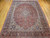 Antique Persian Kashan Rug 6x9 | Floral Medallion | Full View on Floor