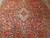 Early 20th Century Persian Kashan in a Floral Pattern in Red, Ivory, French Blue, Yellow, The Persian Knot, SKU 1318