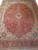 Antique Persian Kashan Rug 6x9 | Floral Medallion | Top Section Detail