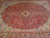Early 20th Century Persian Kashan in a Floral Pattern in Red, Ivory, French Blue, Yellow, The Persian Knot, SKU 1318