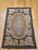 Vintage American Hooked Rug | Folk Art Floral | Full View on Floor