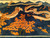 Vintage Chinese Pictorial Rug | Great Wall Scene | In-Room View