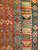 Antique Persian Kurdish Rug 2x6 | Tribal Geometric | Center Field Close-Up
