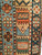 Antique Persian Kurdish Rug 2x6 | Tribal Geometric | Border Detail