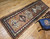 Antique Kurdish Camelhair Rug 2x6 | Natural Camel Wool | Full View on Floor