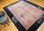 Vintage Art Deco Chinese Nichols Rug With Trees, Flowers, Pagodas in Eggplant, Blue, Red, Pink, The Persian Knot, SKU 1510