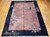 Vintage Art Deco Chinese Nichols Rug With Trees, Flowers, Pagodas in Eggplant, Blue, Red, Pink, The Persian Knot, SKU 1510
