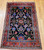 Antique Mahal Sultanabad Rug 4x7 | Ziegler Style Navy | Full View on Floor