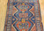 Antique Persian Kurdish Rug 2x6 | Tribal Geometric | Top Section Detail