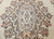 Vintage Persian Qazvin Rug | Ivory Floral Medallion | In-Room View
