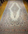 Vintage Persian Qazvin Rug | Ivory Floral Medallion | Full View on Floor