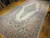 Vintage Persian Qazvin Rug | Ivory Floral Medallion | In-Room View 7