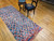Vintage Moroccan Boucherouite Runner 3x8 | Reversible | Center Field Close-Up