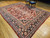 Vintage Persian Mahal Sultanabad in an Allover Pattern in Rust Red, Navy Blue, Green, and Pink, The Persian Knot, SKU 1283