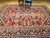 Vintage Persian Mahal Sultanabad in an Allover Pattern in Rust Red, Navy Blue, Green, and Pink, The Persian Knot, SKU 1283