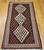 Antique Persian Senneh Kilim 2x3 | Fine Flatweave | Full View on Floor