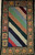 Vintage American Hand Hooked Rug in Stripe Pattern Folk Wall Art, The Persian Knot Gallery, SKU 1548