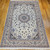 Antique Persian Nain Habibian Rug 6x9 | Silk Highlights | In-Room View 8