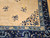 Antique Chinese Peking Rug 9x11 | Ivory Floral | Border Detail