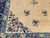 Antique Chinese Peking Rug 9x11 | Ivory Floral | In-Room View