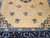 Antique Chinese Peking Rug 9x11 | Ivory Floral | Center Field Close-Up