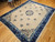 19th Century Room Size Chinese Peking Rug in Ivory, Navy, Baby Blue, The Persian Knot Gallery, SKU 1019