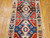 Vintage Turkish Kilim 2x6 | Flatweave Geometric | Center Field Close-Up