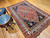 Vintage Persian Qashqai Tribal Area Rug in Allover Pattern in Rust, Ivory, Black, The Persian Knot, SKU 1605