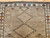 Vintage Kurdish Bidjar area rug. Hand-woven. Geometric diamond design with scattered small tree forms. Abrash natural camelhair wool. Colors: camelhair, with accents in other natural colors. A gem of tribal weaving from Western Persia.