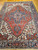Antique Persian Heriz Rug 7x9 | Small Room Size Rare | Center Field Close-Up