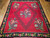 Vintage Bessarabian Kilim with Large Floral Pattern in Red, Black, Green, Blue, The Persian Knot, SKU 1360