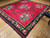 Vintage Bessarabian Kilim with Large Floral Pattern in Red, Black, Green, Blue, The Persian Knot, SKU 1360