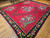Vintage Bessarabian Kilim with Large Floral Pattern in Red, Black, Green, Blue, The Persian Knot, SKU 1360
