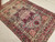 19th Century Persian Kerman Lavar Area Rug in Floral Pattern in Red, Ivory, Black, The Persian Knot, SKU 1321