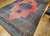 19th Century Persian Khorassan Rug in Open Field Floral Pattern in Crimson, Blue, Green & Ivory
