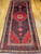 Antique Persian Hamadan Rug 5x10 | Village Geometric | Full View on Floor