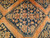 Antique Persian Bidjar gallery rug with geometric medallion design in terracotta red and navy blue field, handwoven Kurdish Hashtrang rug from the 1800s, The Persian Knot Gallery, SKU 1006
