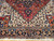 Vintage Persian Heriz Rug 8x11 | Red French Blue Medallion | Lower Section Detail