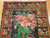 Early 20th Century Caucasian Karabagh Area Rug in Floral Pattern in Black, Green, and Pink Colors 1072, The Persian Knot, SKU 1072Early 20th Century Caucasian Karabagh Area Rug in Floral Pattern in Black, Green, and Pink Colors 1072, The Persian Knot, SKU 1072