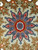 Rare square Tabriz rug featuring a cream field, chocolate and dark red borders, silk highlights, and a central medallion—handwoven in one of Tabriz’s finest workshops.