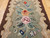 Vintage American Hooked Rug | Floral New England | Center Section Detail