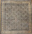 Antique Indian Agra Rug 11x13 | Near Square Herati Green