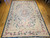 Late 19th Century French Aubusson Needlepoint Carpet in Floral Pattern in Ivory, Green, Pink, Blue, The Persian Knot, SKU 1714