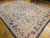 Late 19th Century French Aubusson Needlepoint Carpet in Floral Pattern in Ivory, Green, Pink, Blue, The Persian Knot, SKU 1714