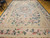 Late 19th Century French Aubusson Needlepoint Carpet in Floral Pattern in Ivory, Green, Pink, Blue, The Persian Knot, SKU 1714