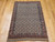 Antique Persian Afshar Rug 4x6 | Ivory Boteh 19th Century | Full View on Floor