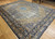 Antique Persian Tabriz Rug 9x13 | Abrash Navy | In-Room View 4
