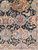 Rare mid-century Persian Nain rug with Garden of Paradise floral and animal design in dark blue with silk highlights, The Persian Knot Gallery, SKU 1201