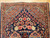 Early 20th century Persian Isfahan pictorial vase rug with navy field and floral bouquets, The Persian Knot, SKU 1166