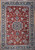 Vintage Persian Yazd Rug | Pomegranate Red Medallion